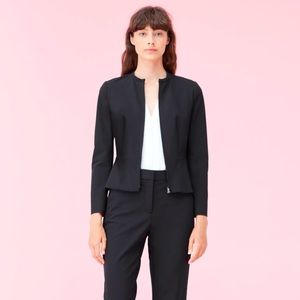 Rebecca Taylor Black Ava Jacket Size 8